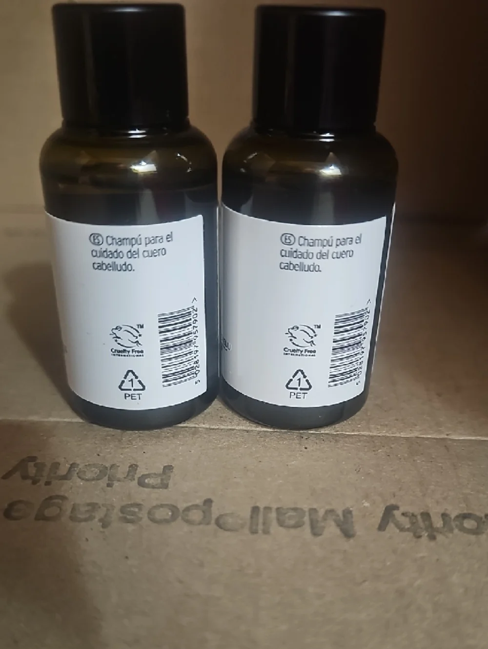 The Body Shop Ginger Scalp Care Shampoo - Black & White - 2 Bottles 30ml. 1.0 Oz